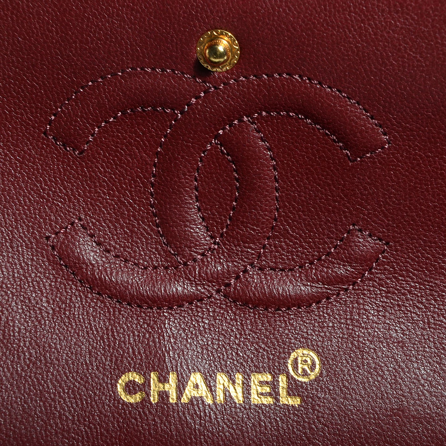 Lambskin Quilted Small Double Flap Navy