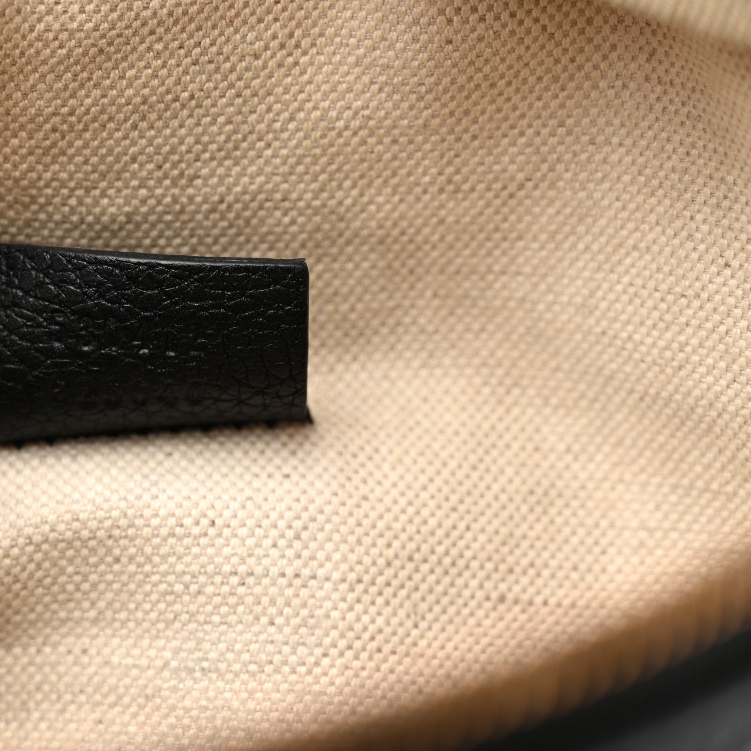 Gucci Grained Calfskin Logo Belt Bag Black 7 of 11