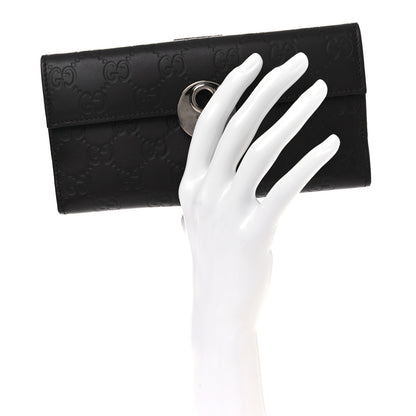 Gucci Guccissima Eclipse Continental Flap Wallet Dark Brown 2 of 10