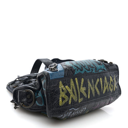 Balenciaga Agneau Arena Graffiti All Over Classic Hardware Mini City Black Multicolor 5 of 10