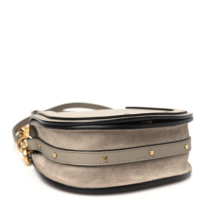 Chloe Calfskin Suede Small Nile Bracelet Bag Motty Grey 4 of 10