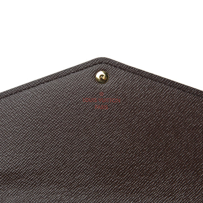 Louis Vuitton Damier Ebene Sarah Wallet NM 6 of 8