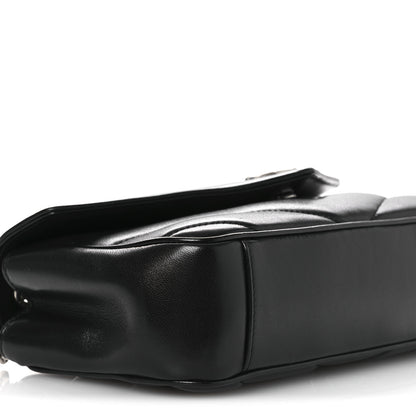 Saint Laurent Lambskin Chevron Quilted Small Loulou Black 10 of 13