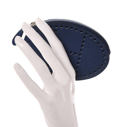 Hermes Chevre Mysore Evelyne Coin Purse Bleu De Prusse 2 of 7