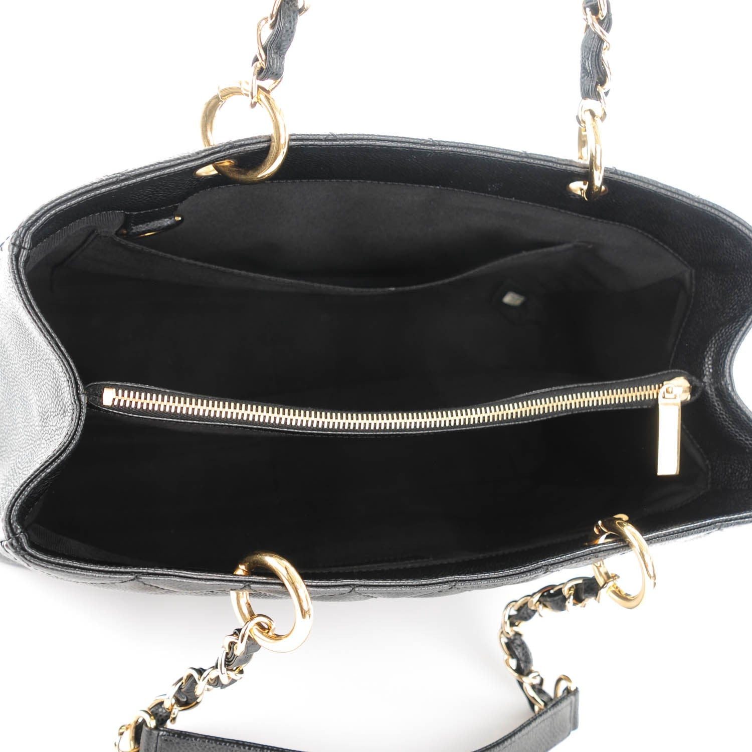 Chanel Caviar Quilted Grand Shopping Tote GST Black 5 of 7