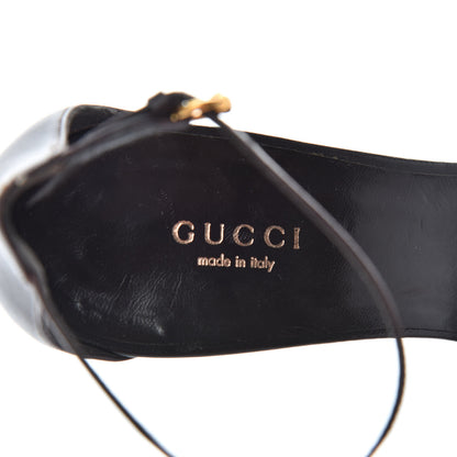 Gucci Guccissima Strappy Sandals 37 Dark Brown 8 of 9