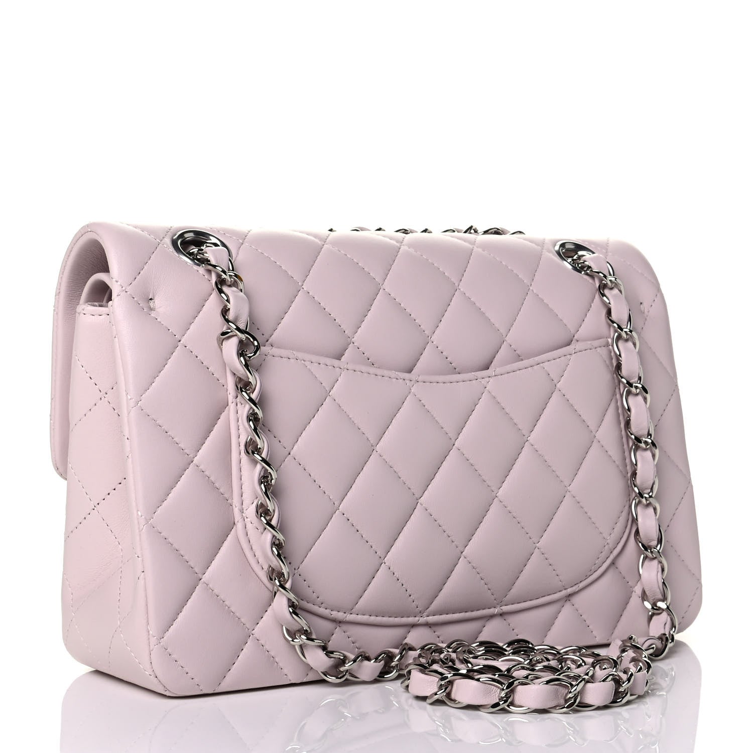 Chanel Lambskin Quilted Small Double Flap Light Purple 2 of 5