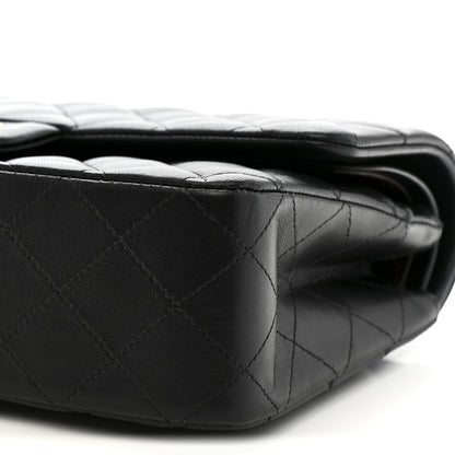 Chanel Lambskin Quilted Medium Double Flap Black 10 of 14