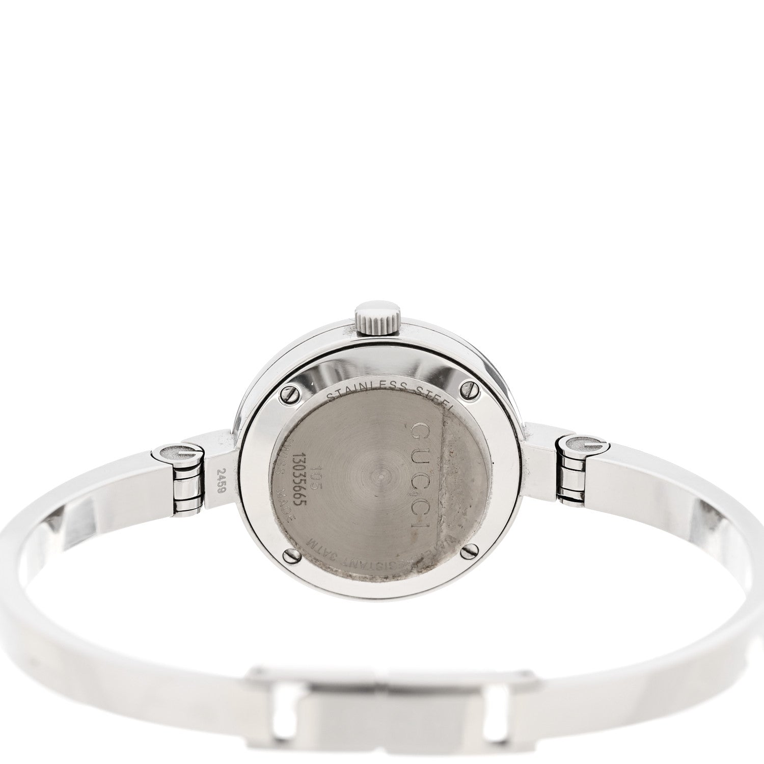 Gucci Stainless Steel Diamond 25mm 105 Series Floral Quartz Watch 4 of 4