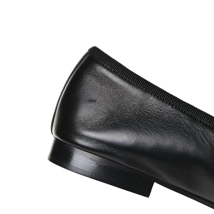 Chanel Lambskin Patent Cap Toe Ballerina Flats 39.5 Black 10 of 10