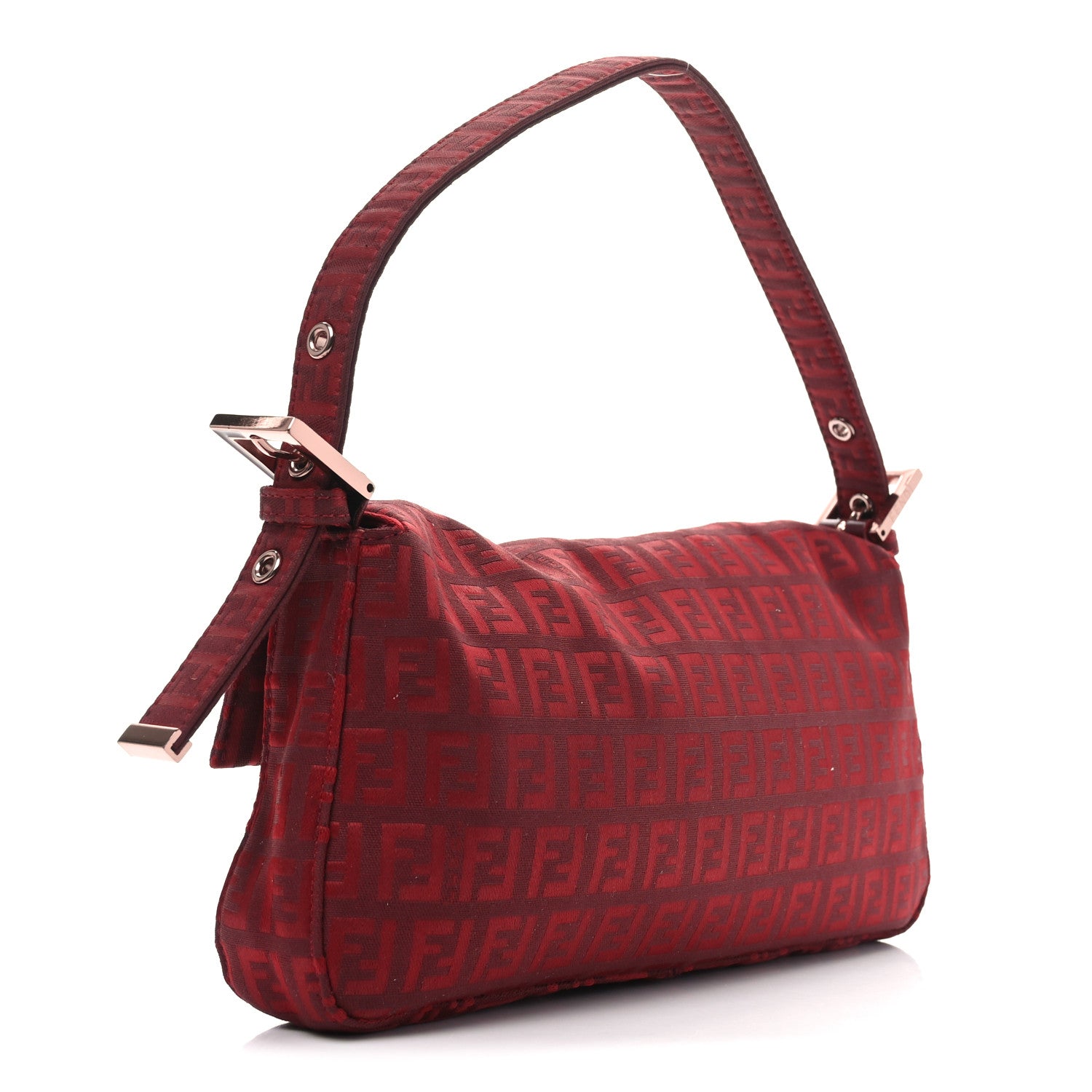 Fendi Zucchino Baguette Rosso 3 of 10