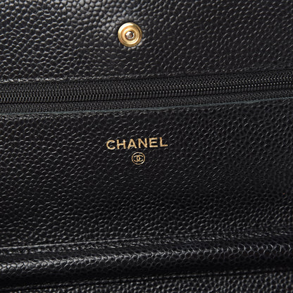 Chanel Caviar Quilted Wallet On Chain WOC Black 6 of 16