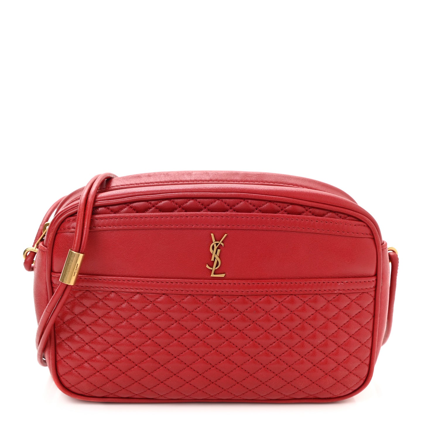 Lambskin Quilted Victoire Camera Bag Rouge Eros