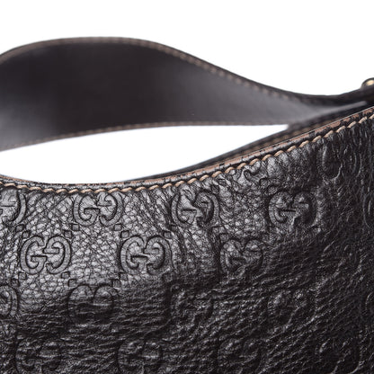 Gucci Guccissima Large New Ladies Web Hobo Dark Brown 10 of 13