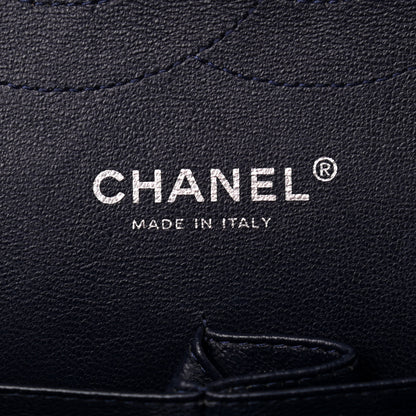 Chanel Caviar Quilted Jumbo Double Flap Navy Blue 6 of 12
