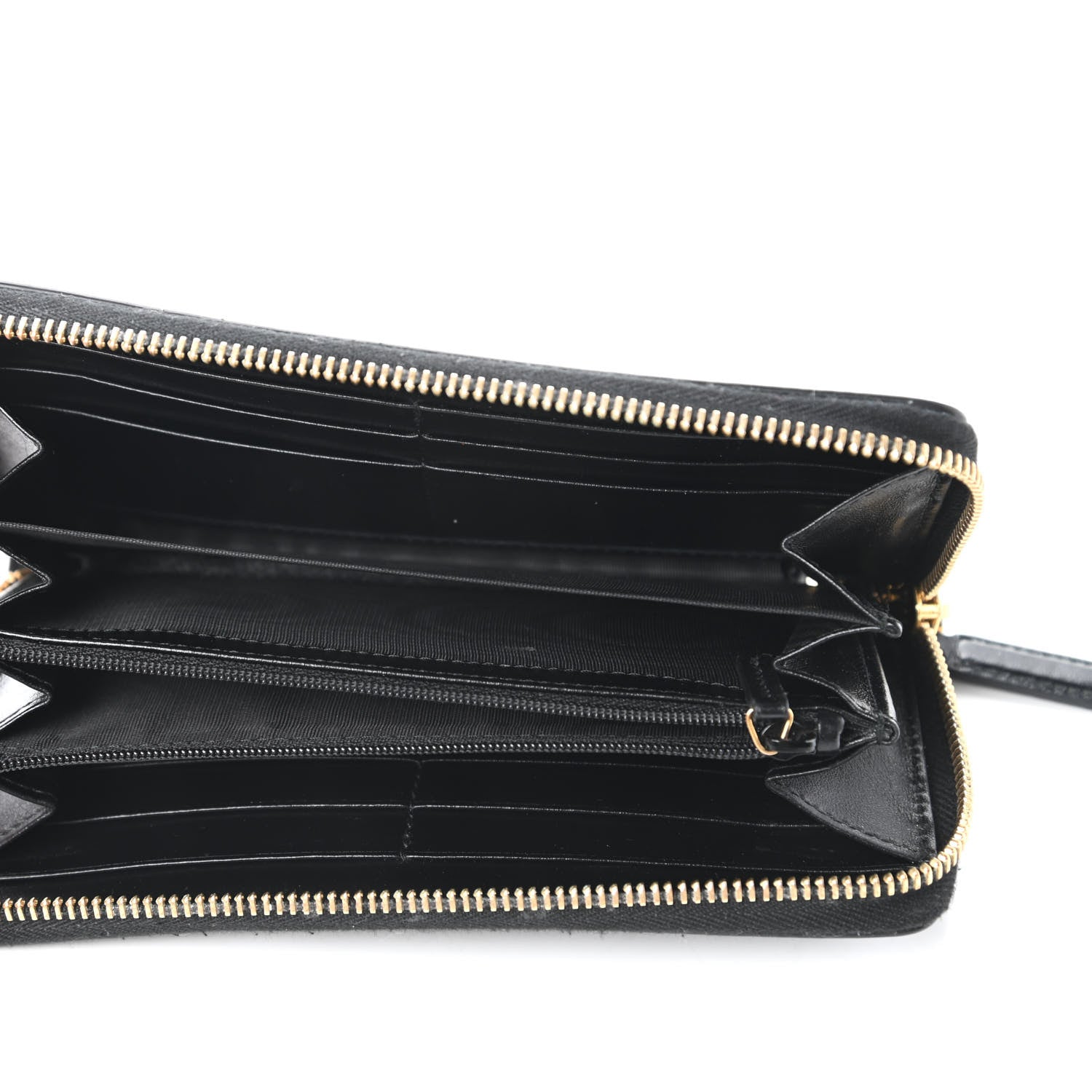 Gucci Smooth Calfskin Zip Around Wallet Black 5 of 10