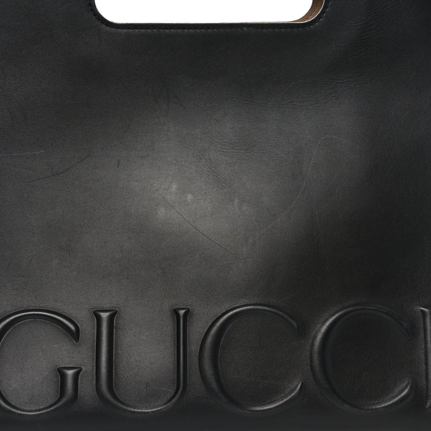 Calfskin Embossed Medium XL Tote Black