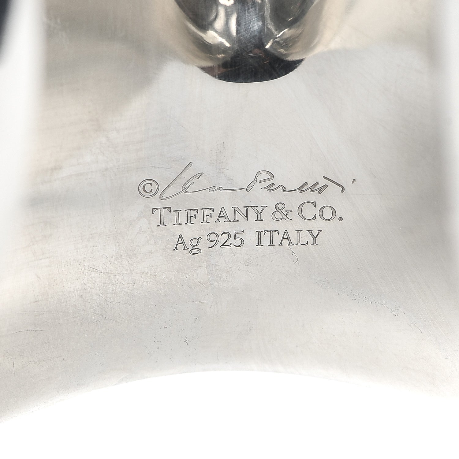 Tiffany Sterling Silver Large Elsa Peretti Bone Cuff 4 of 5