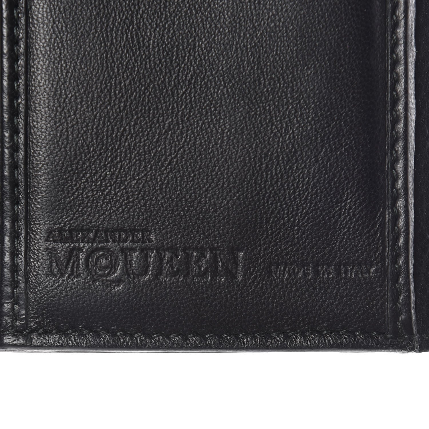 Alexander McQueen Calfskin Skull Continental Wallet Black 6 of 7