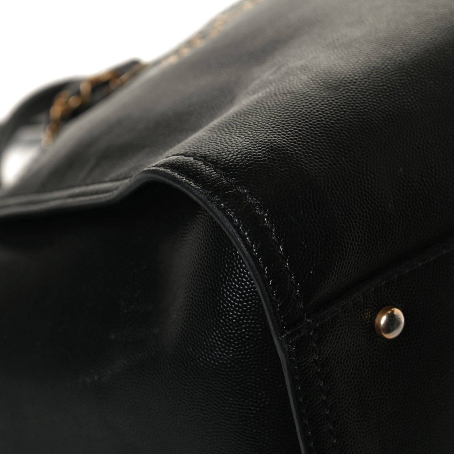 Caviar Medium Studded Deauville Tote Black