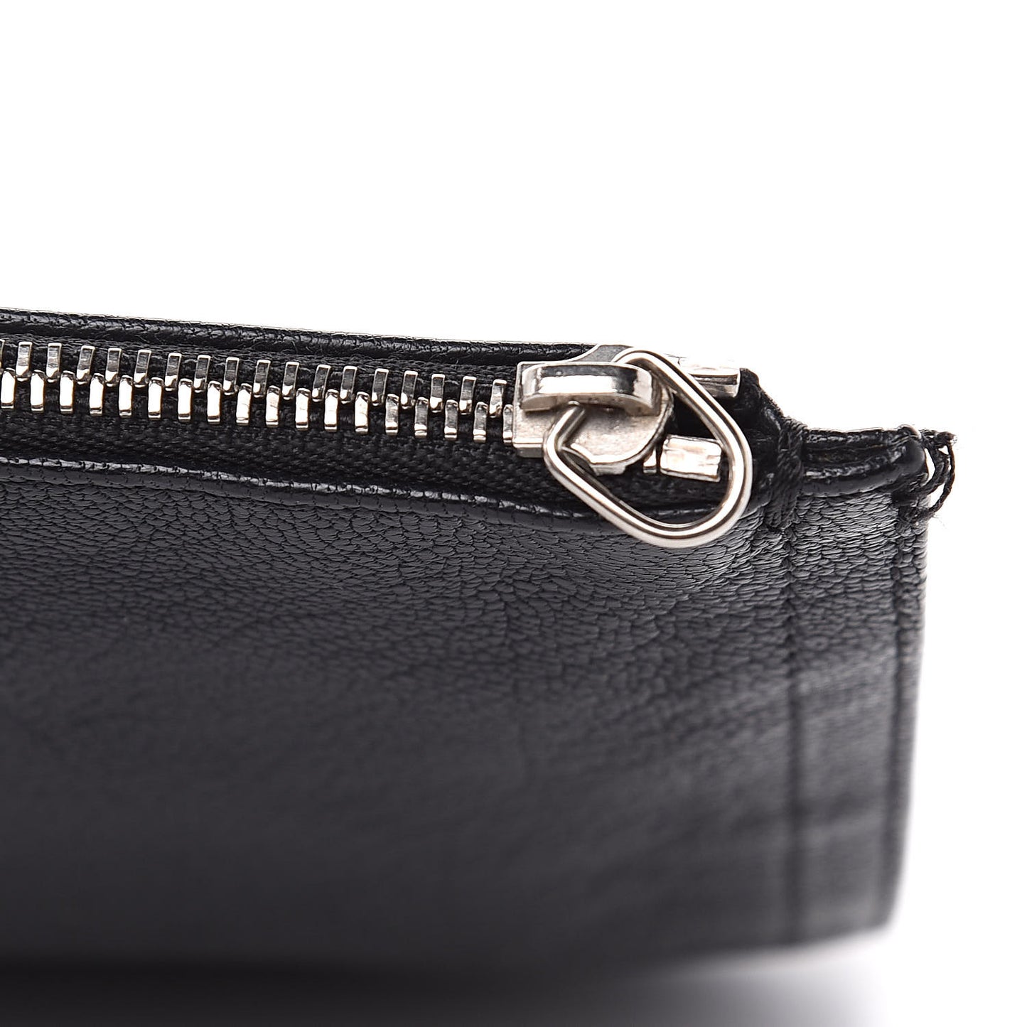 Sugar Goatskin Medium Antigona Pouch Black