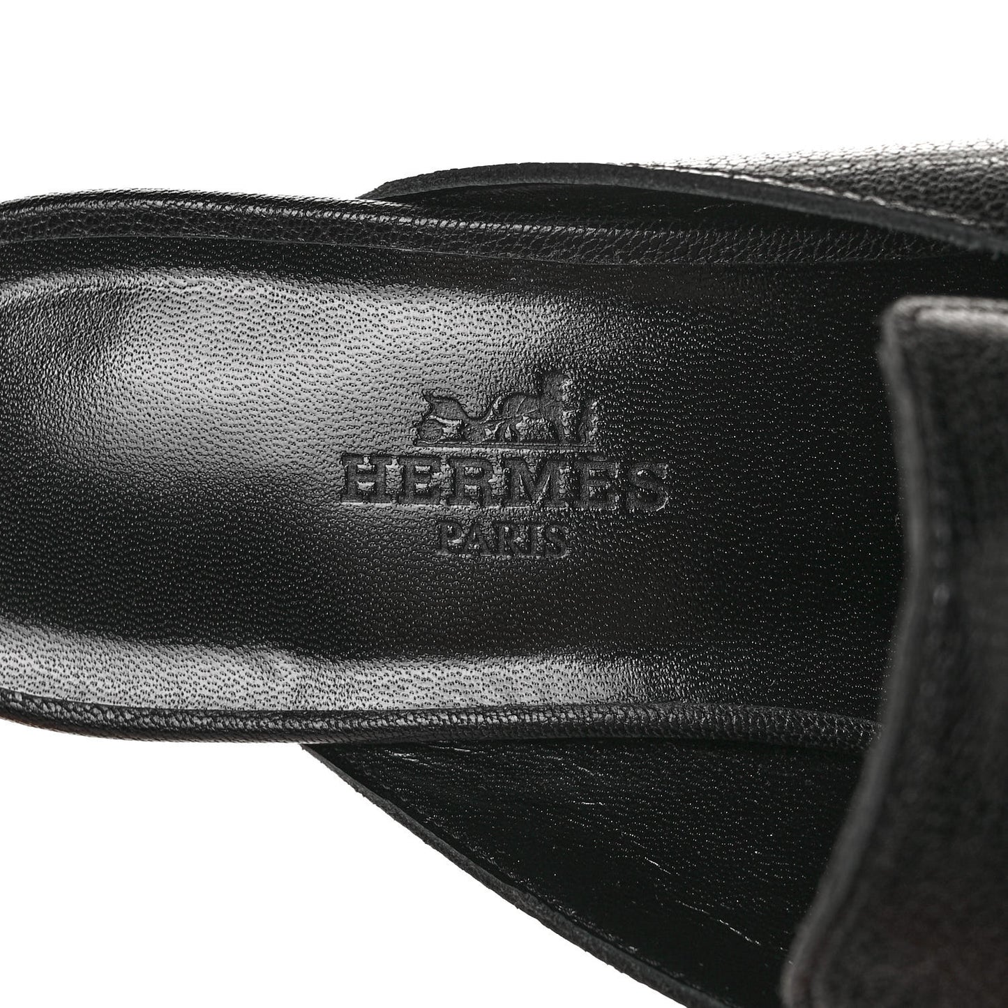 Goatskin Vincennes Mules 35.5 Black