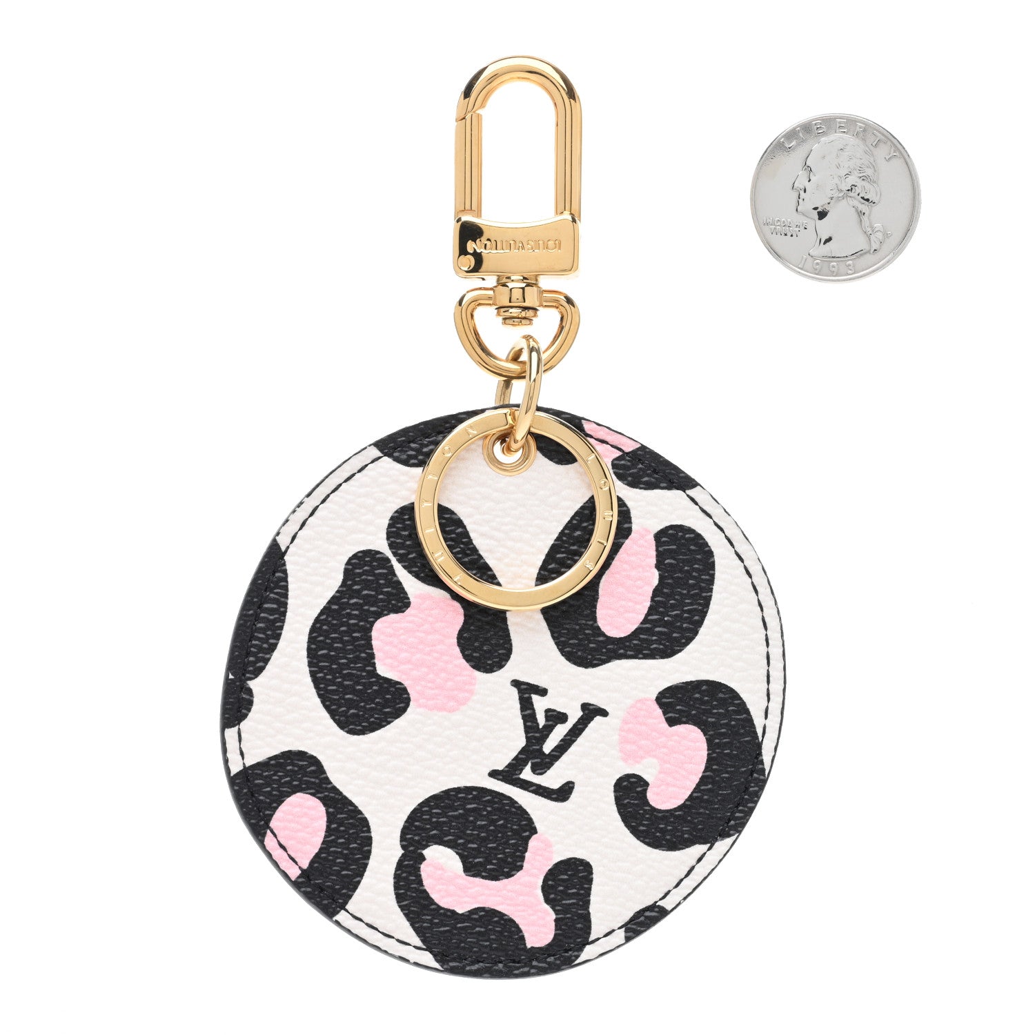 Louis Vuitton Monogram Wild At Heart Illustre Bag Charm Key Ring Black 2 of 3