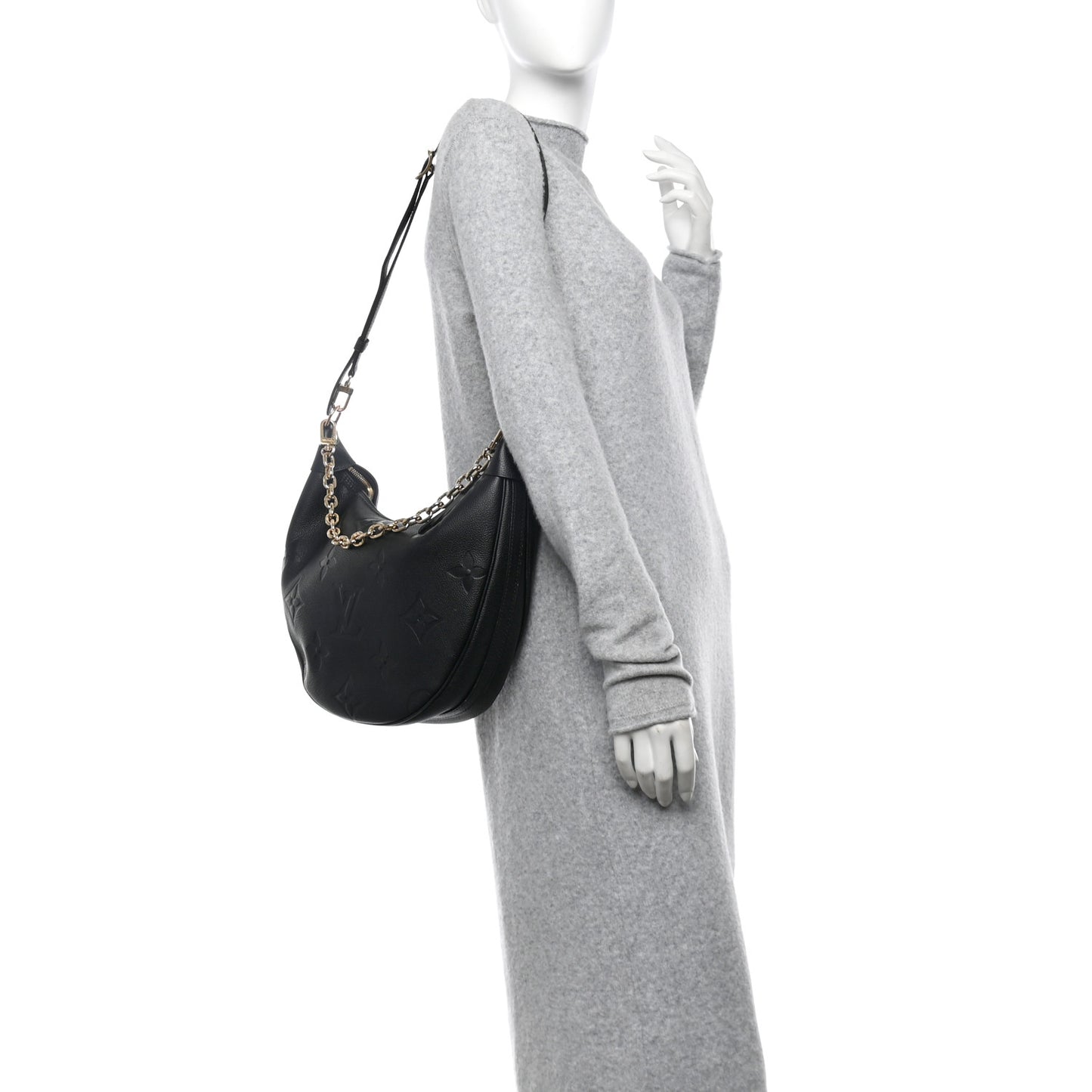 Empreinte Monogram Giant Loop Hobo Black