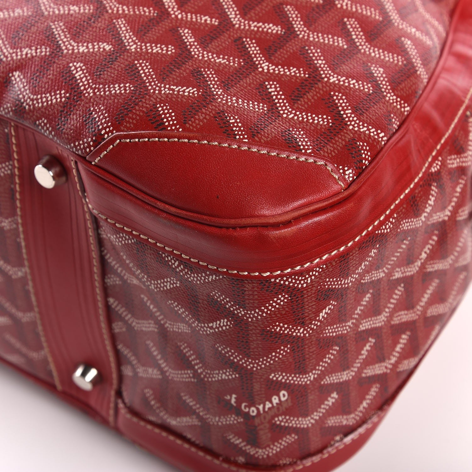 Goyard Goyardine Saint Jeanne GM Bowler Red 10 of 12
