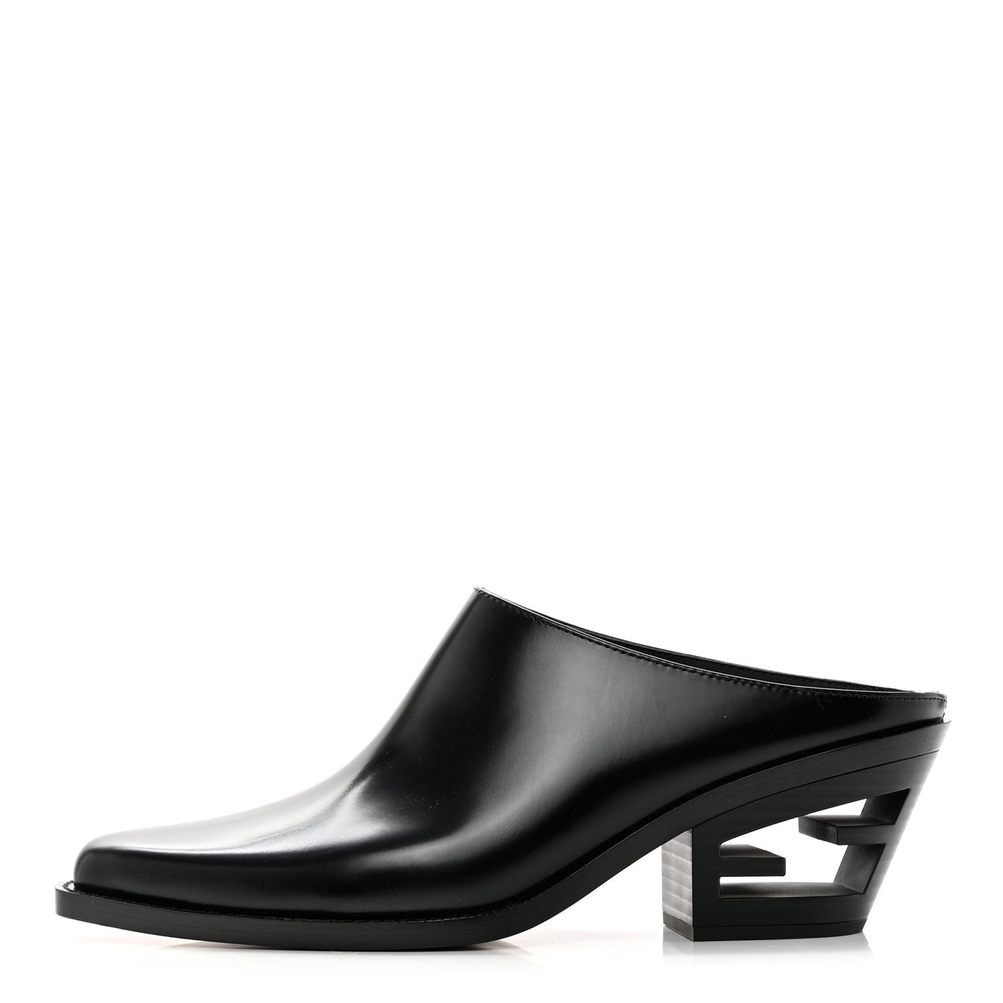 Vitello Abrasivato FF Cut Mules 39 Black