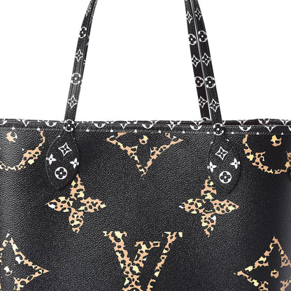 Louis Vuitton Monogram Giant Jungle Neverfull MM Black 11 of 12