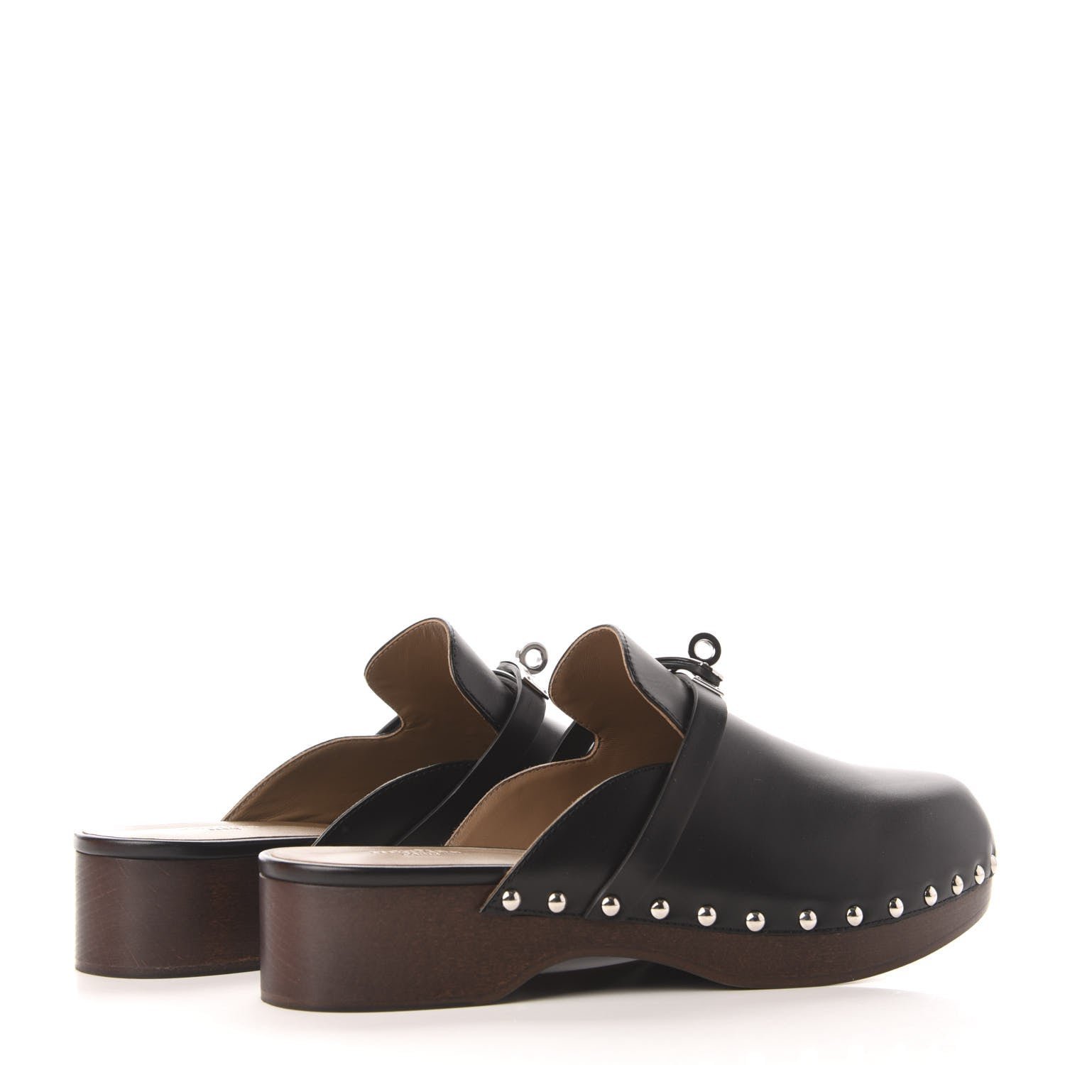Hermes Calfskin Carlotta Mules 40 Black 4 of 8