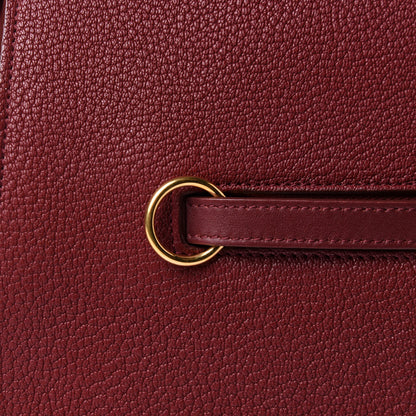 Celine Goatskin Smooth Calfskin Small Ring Bag Dark Ruby 6 of 13