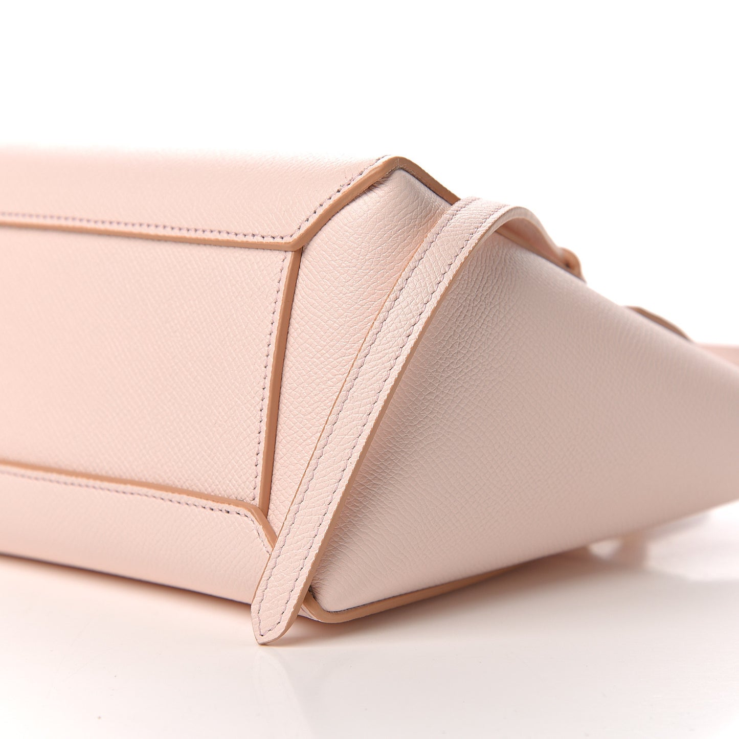 Grained Calfskin Nano Belt Bag Pale Pink