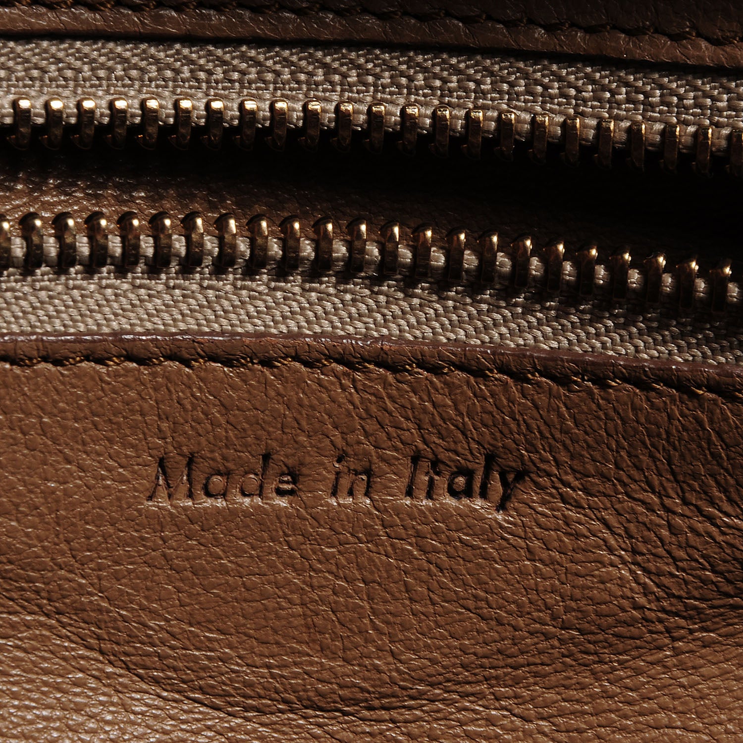 Celine Smooth Calfskin Micro Luggage Camel 6 of 10