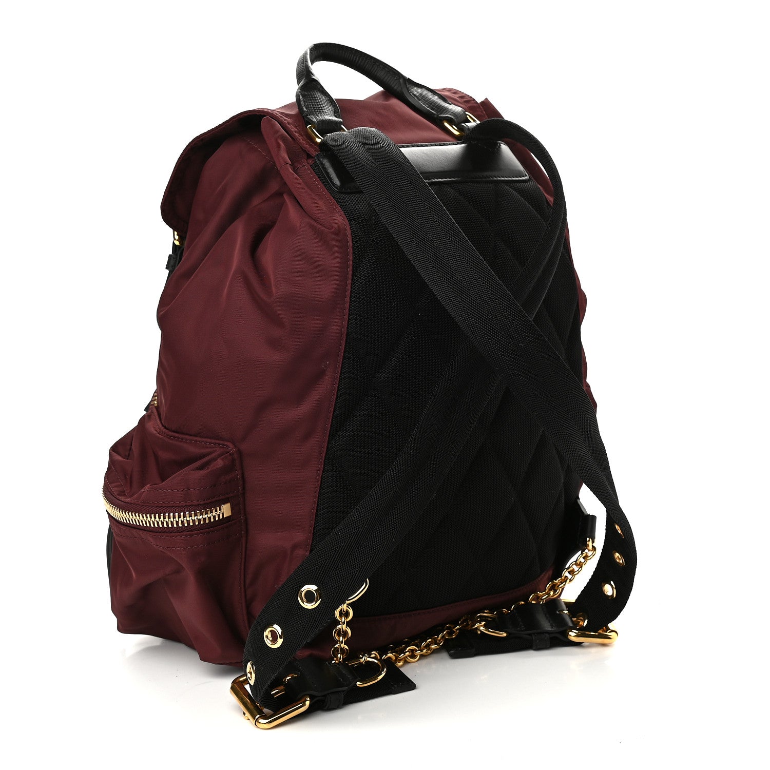 Burberry Nylon Small Rucksack Backpack Burgundy Red 2 of 10