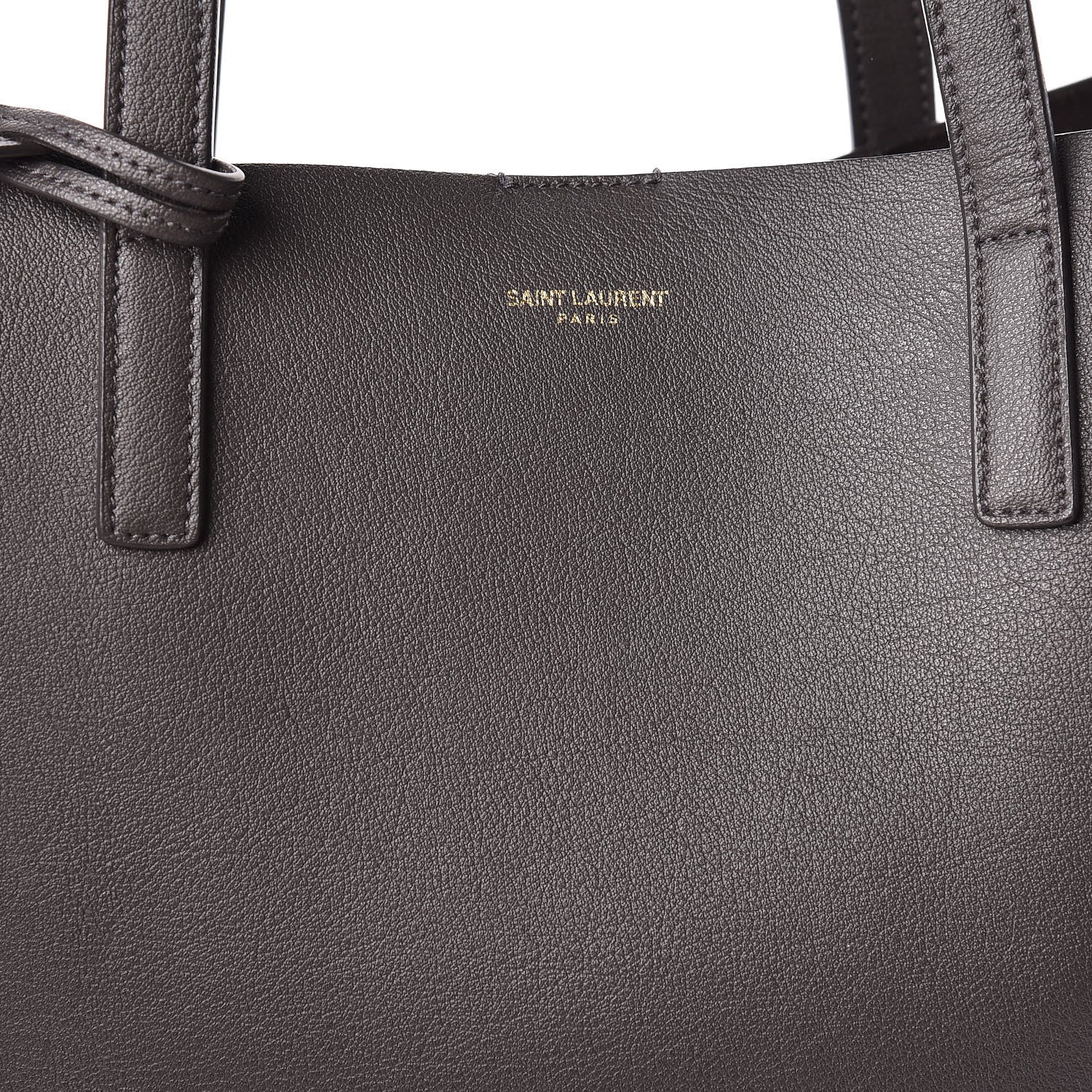 Saint Laurent Calfskin Large Shopping Tote Asphalt 11 of 11