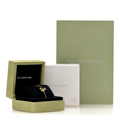 Van Cleef & Arpels 18K Yellow Gold Emerald Mini Frivole Bracelet 4 of 4