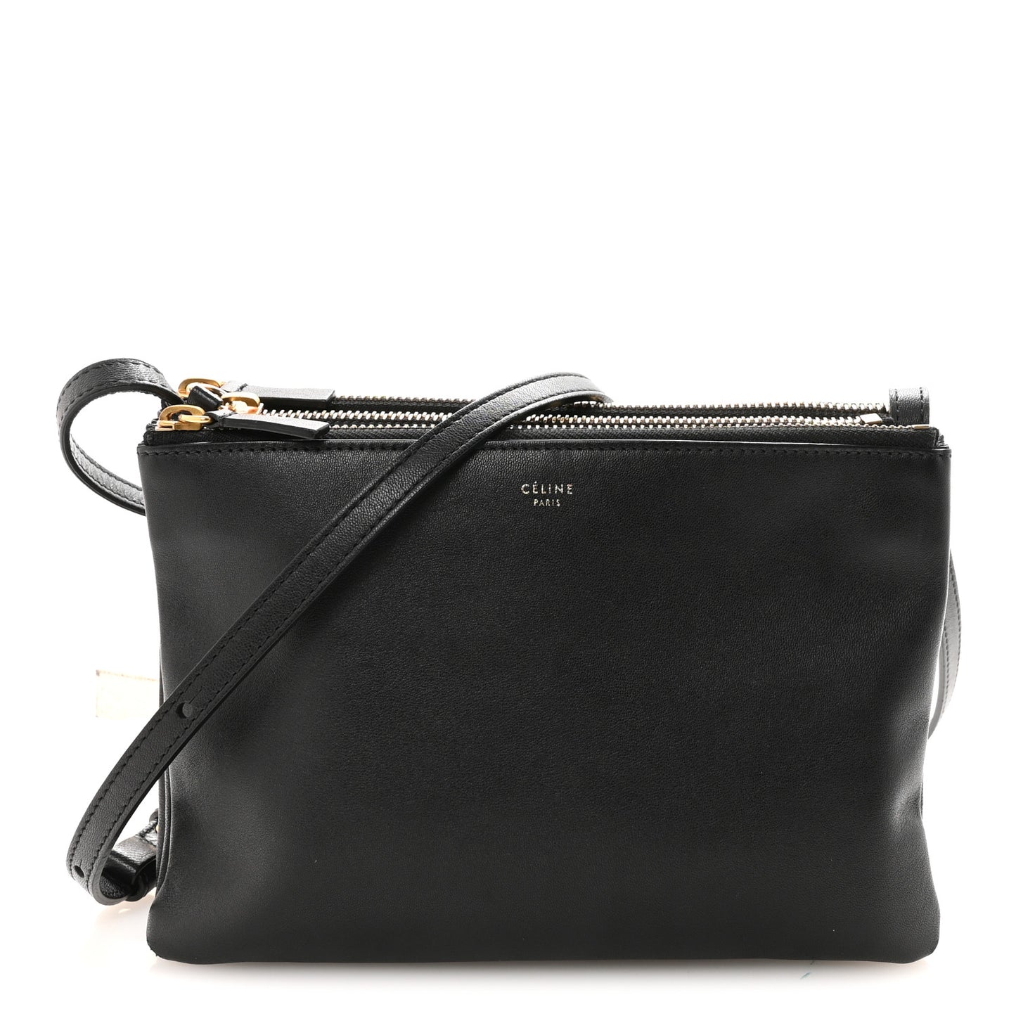Lambskin Small Trio Crossbody Bag Black