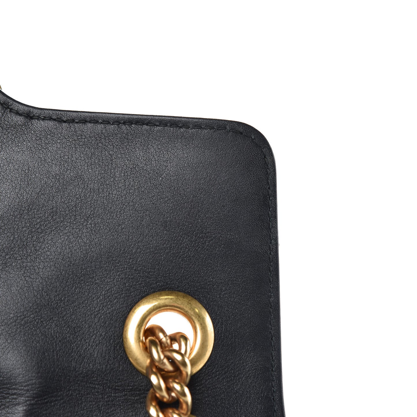 Calfskin Matelasse Mini GG Marmont Shoulder Bag Black