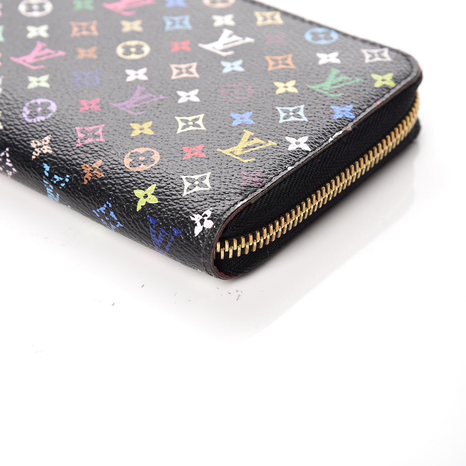 Louis Vuitton Monogram Multicolor Zippy Wallet Black Grenade 6 of 9