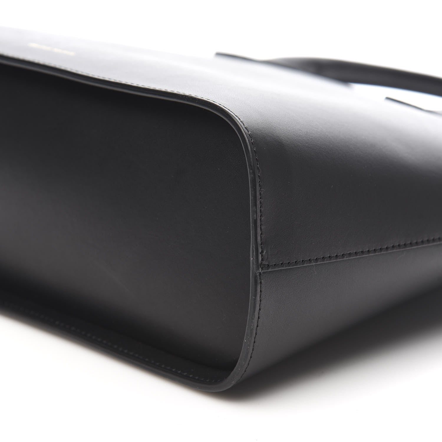 Mansur Gavriel Calfskin Top Handle Rounded Bag Black Flamma 8 of 9