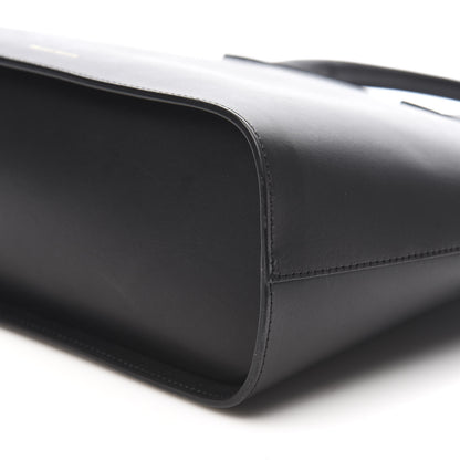Mansur Gavriel Calfskin Top Handle Rounded Bag Black Flamma 8 of 9