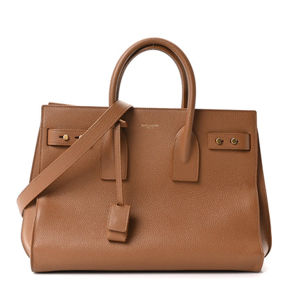 Saint Laurent Grained Calfskin Small Supple Sac De Jour Cinnamon 1 of 10