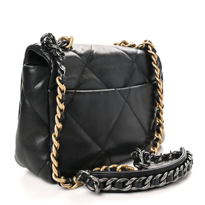 Chanel Lambskin Quilted Medium Chanel 19 Flap Black 3 of 11