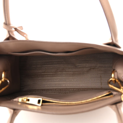 Prada Saffiano Cuir Calfskin Medium Monochrome Top Handle Tote Cipria 5 of 10