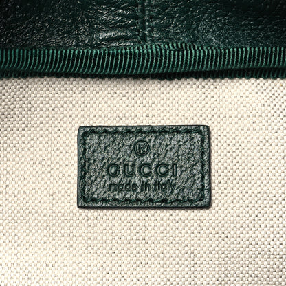 Gucci Grained Calfskin Medium Ophidia Double Buckle Backpack Green 6 of 8