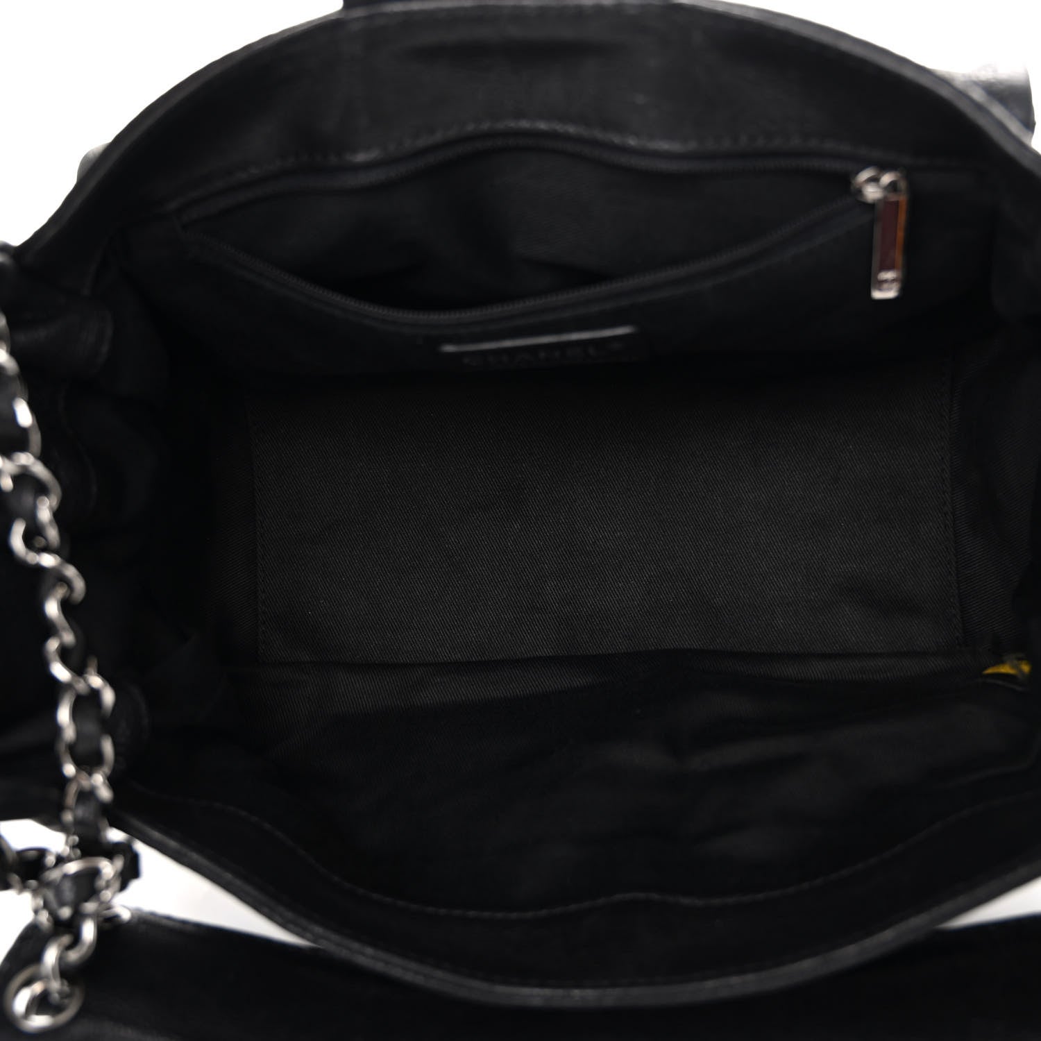 Chanel Calfskin Diamond Stitch Accordion Flap Black 5 of 14