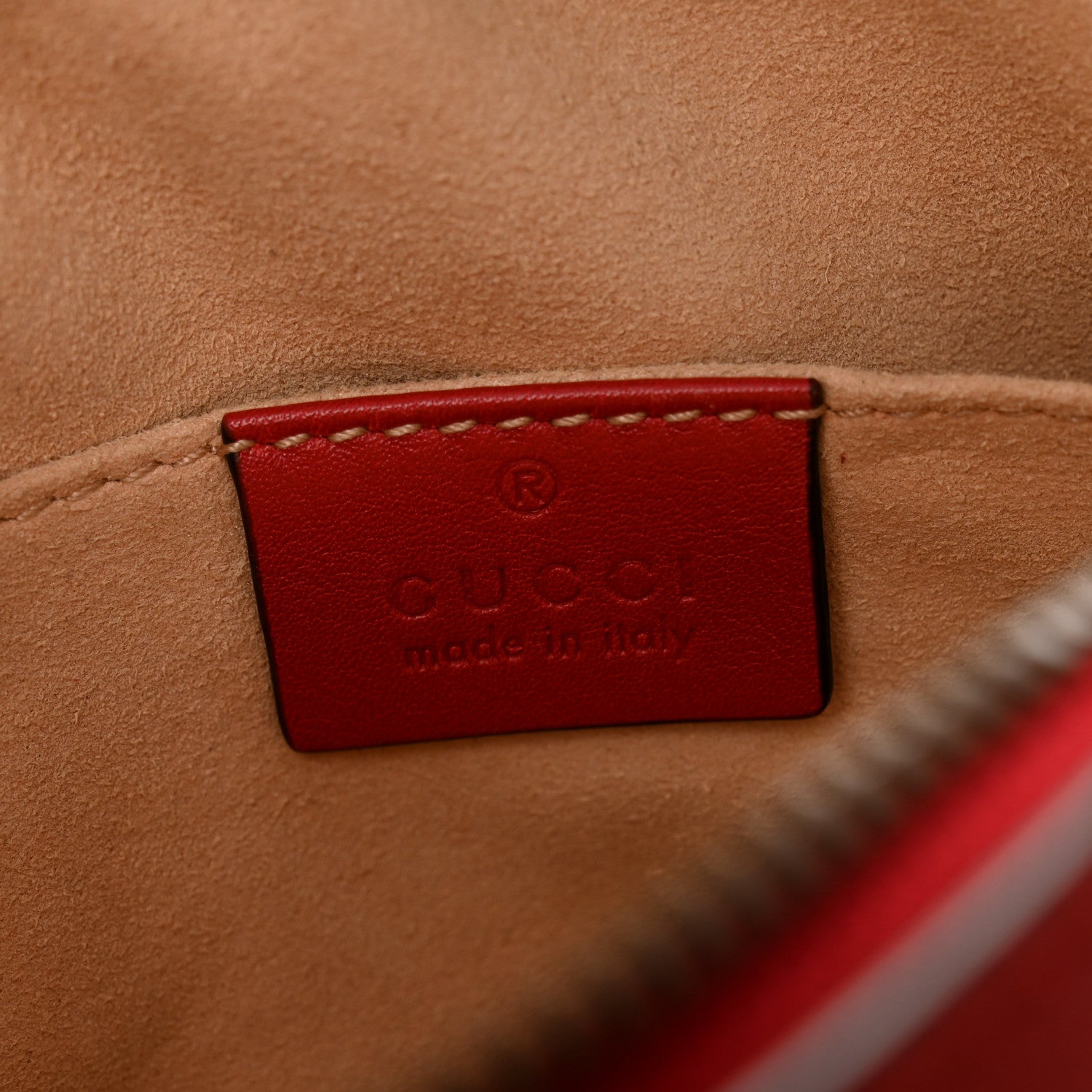 Gucci Calfskin Matelasse GG Marmont Belt Bag 85 34 Hibiscus Red 6 of 10