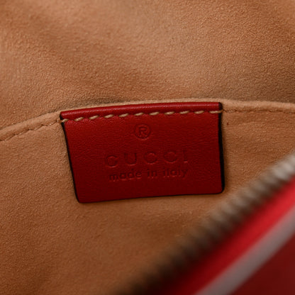 Gucci Calfskin Matelasse GG Marmont Belt Bag 85 34 Hibiscus Red 6 of 10